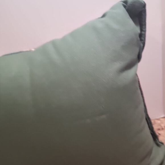 Christmas Needlepoint Decorative Throw Pillow Peace Joy Noel Cheer 16"x11" - Picture 8 of 11